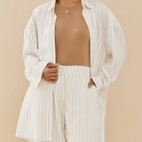 Sakina Set - White striped