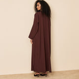 Crystal Abaya - Brown