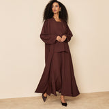 Crystal Abaya - Brown