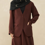 The work edit jacket - Deep brown