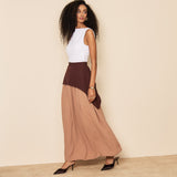 Ila Skirt - Beige and Brown