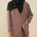 The work edit skirt - Taupe