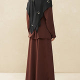 The work edit skirt - Deep brown