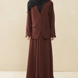 The work edit skirt - Deep brown