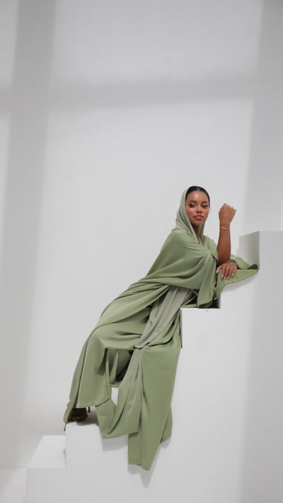 Yara set - Almond green