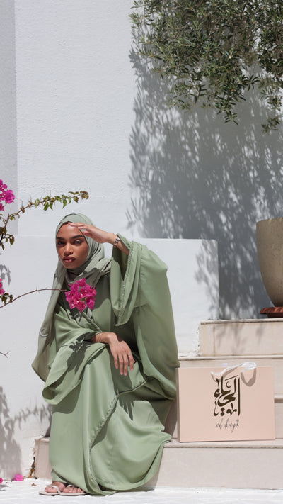 Yara set - Almond green
